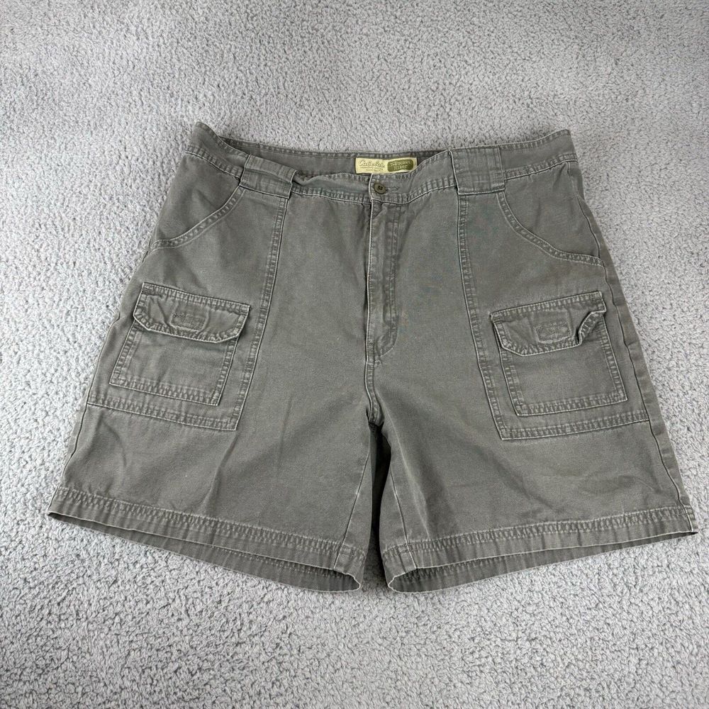 Cabela's 7 Pocket Hiker Shorts Size 40 Gray Cargo Pockets Outdoors Travel Men's‎